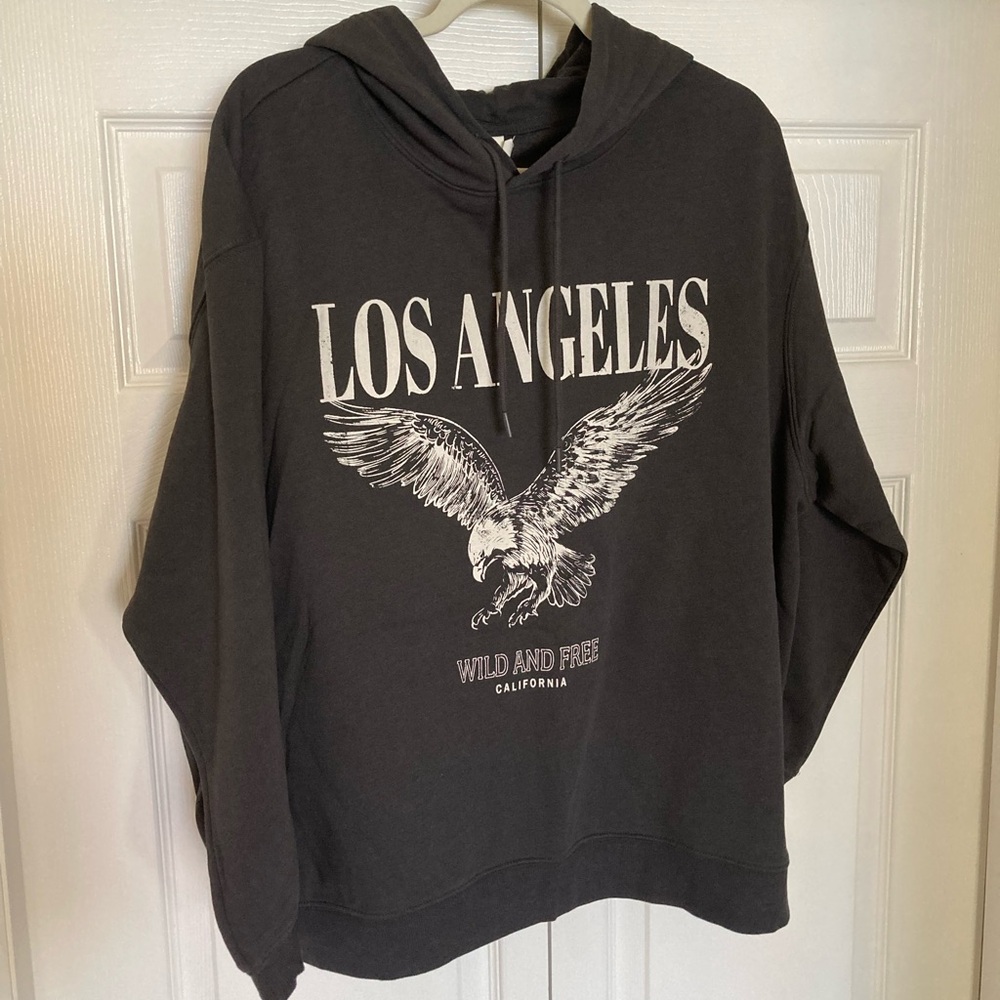 Los Angeles NWT black Graphic hoodie sweatshirt